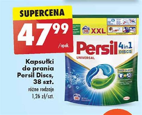 Kapsułki do prania 4in1 deep clean Persil discs cena promocje