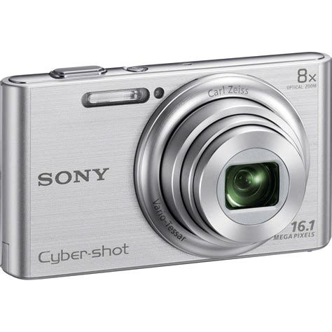 Sony Cyber Shot Dsc W Digital Camera Silver Dsc W B H