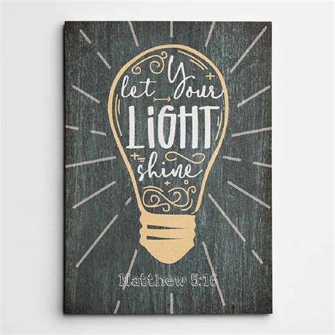 Let Your Light Shine Canvas Print | 365Canvas