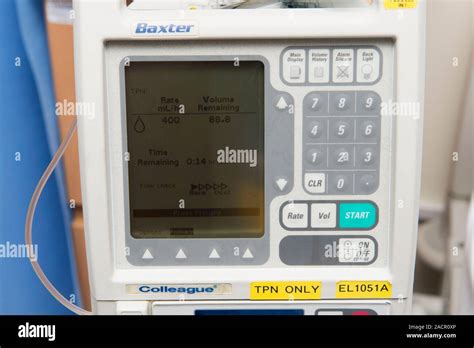 Infusion Pump And Monitor Baxter Colleague Used To Administer An