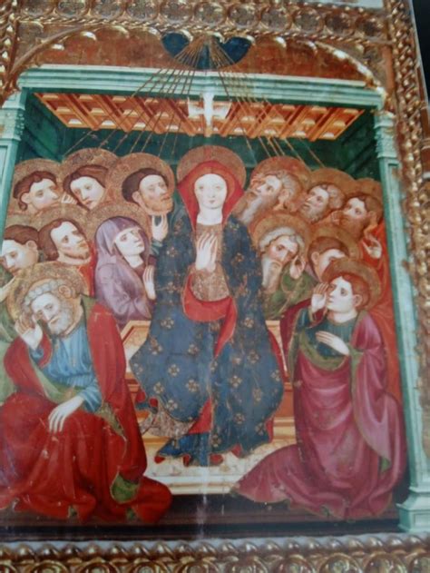 Pentecostés del retablo de Sant Martí Sarroca por Pedro Cuesta