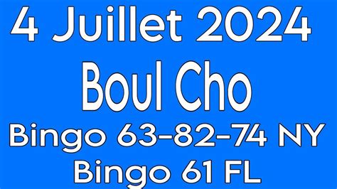 Boul Cho Pou Jodia Juillet Bingo Ny Bingo Fl