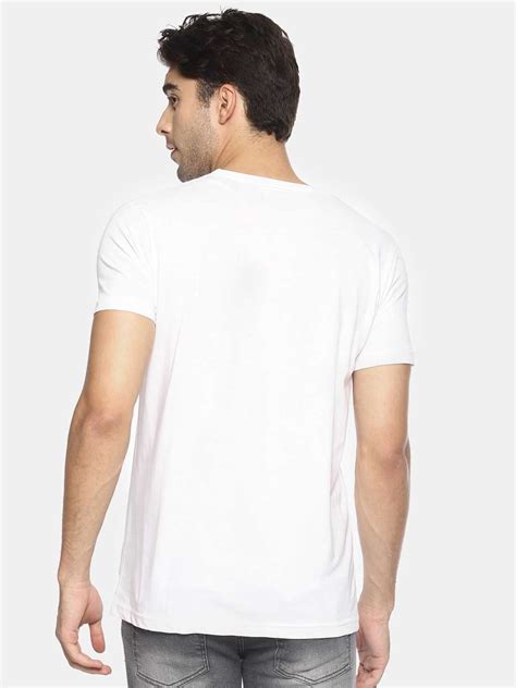 Buy Masculino Latino Casual Men S White Printed Round Neck T Shirt