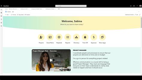 Sharepoint Training Site Design Youtube