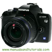 Olympus E 420 user manual download user guide in PDF