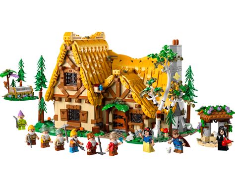 LEGO Set 43242 1 Snow White And The Seven Dwarfs Cottage 2024 Disney