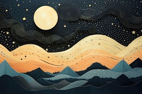 Night sky moon backgrounds astronomy. | Free Photo Illustration - rawpixel