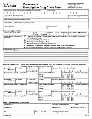 Fillable Online Scripps Commercial Prescription Drug Claim Form USAF