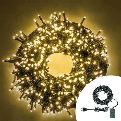 Catena Di Luci Di Natale Da Led Metri Bianco Caldo Ledleditalia It