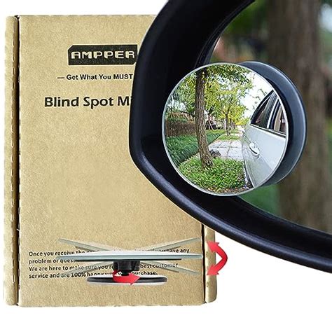 Ampper Upgrade Blind Spot Mirrors Degree Rotate Sway