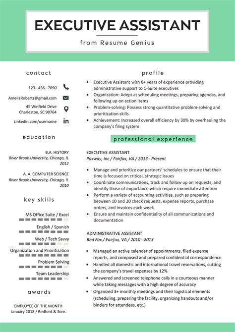 Administrative Assistant Resume Template Word Free 8 Sample Administrative Assistant Resume