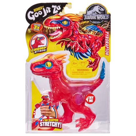 Heroes Of Goo Jit Zu Jurassic World Stretch Pyroraptor Nfm In