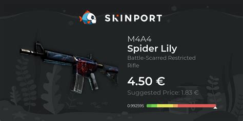 M4A4 | Spider Lily (Battle-Scarred) - CS2 - Skinport