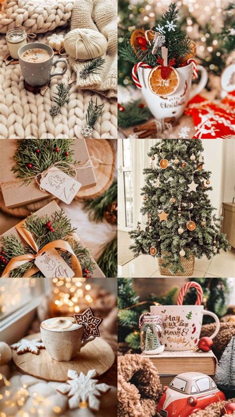 Christmas Aesthetic Collage Wallpapers Wallpapersafari