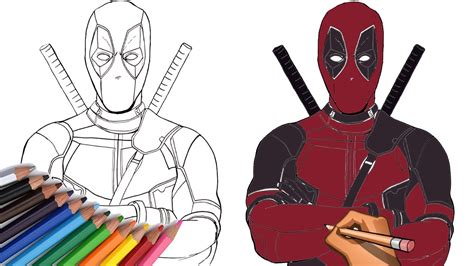 How To Draw Deadpool Youtube