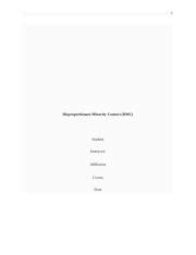 Disproportionate Minority Contact DMC .edited.docx - 1 Disproportionate ...