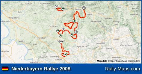 Mapy Zaplanuj Niederbayern Rallye 2008 DRS RajdTrasa Pl