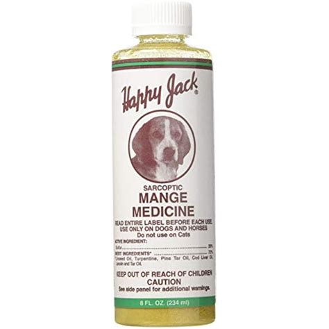 Sarcoptic Mange Medicine - 8 Oz By Happy Jack Pet Itch Remedies ...