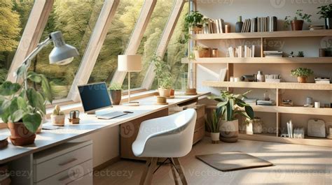 Inspiring Home Office Design Blending Nordic and Natural Elements ...