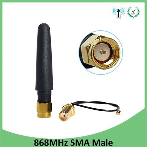 Piezas Mhz Mhz Antena Dbi Conector Macho Sma Gsm Mhz