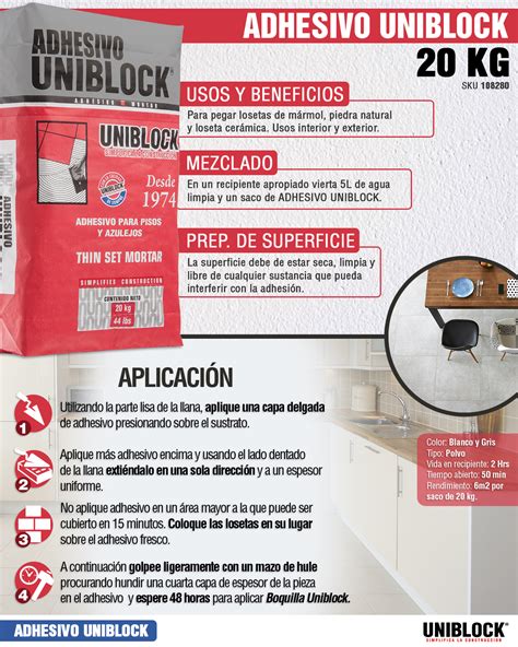 ADHESIVO UNIBLOCK GRIS 20 KG The Home Depot México