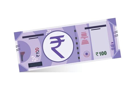 Indian 100 rupee currency note vector illustration 37042738 Vector Art ...