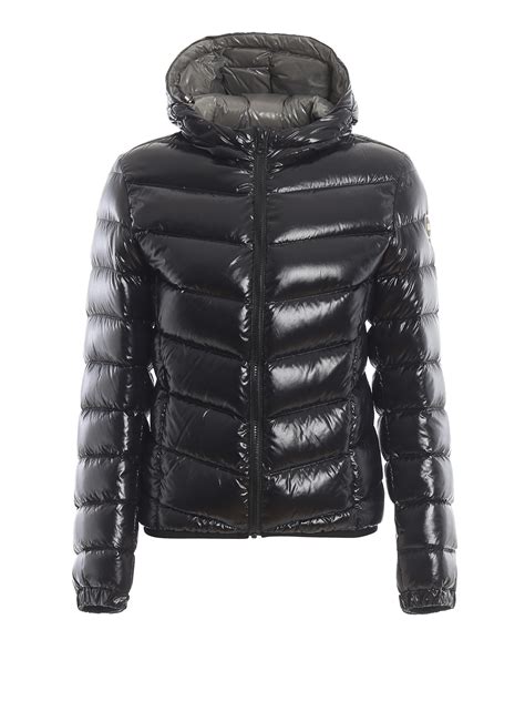 Padded Jackets Colmar Originals Glossy Black Hooded Puffer Jacket