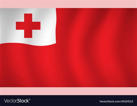 Tonga Flag Background Royalty Free Vector Image