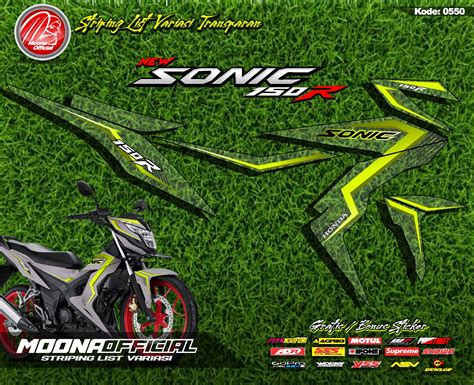 Cod Striping List Variasi Sonic R Transparan Terbaru Bisa Cod