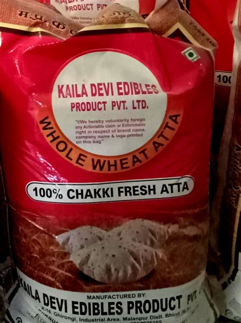 Kailadevi Edible Wheat Flour Atta Packaging Size Kg Kg Packaging