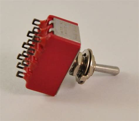 Miniature Toggle Switch 4 Pole On Off On Solder Lugs Jukebox