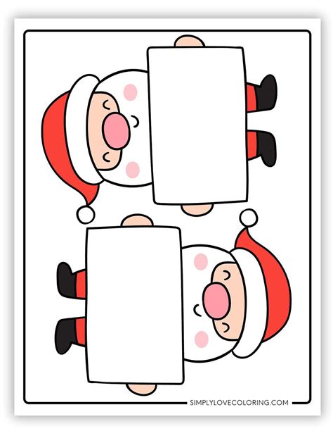 Santa Templates (Free PDF Printables) - Simply Love Coloring