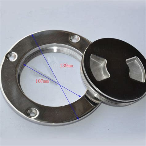 Stainless Steel 4 Screw Out Deck Plate Inspection Hatch Access For