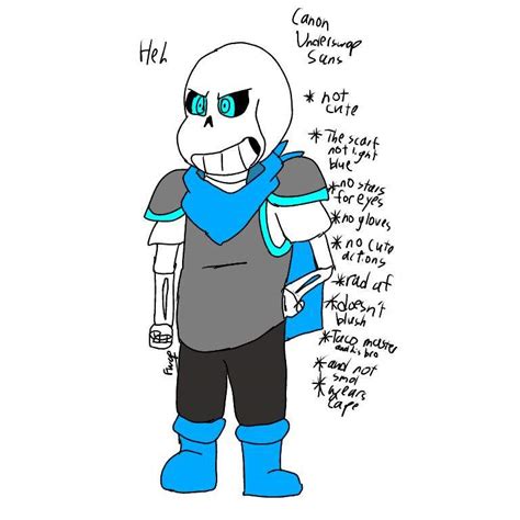 The Canon Underswap Sans And Fanon Underswap Sans Comparison