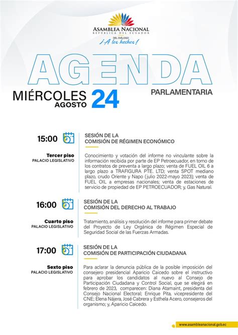 Asamblea Nacional On Twitter Rt Agendaasamblea Ent Rate De La