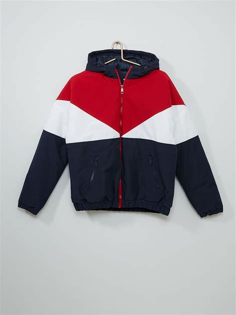 Blouson Color Block Bleu Kiabi