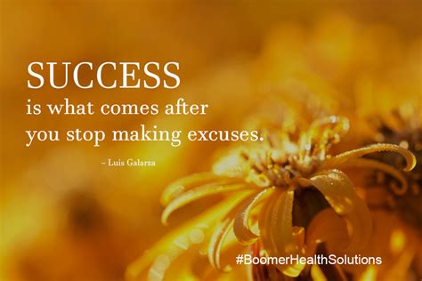 Success Is What Comes After You Stop Making Excuses Stop Making