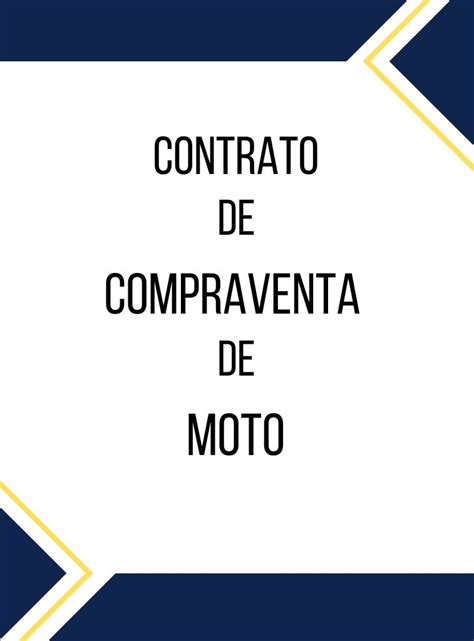 Contrato Compraventa De Moto Descargar Word