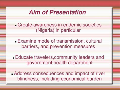 Ppt River Blindness In Nigeria Powerpoint Presentation Free Download