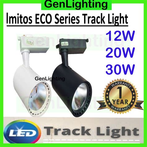 Led Sirim Imitos Track Light Black White W Ow W Cob Spotlight