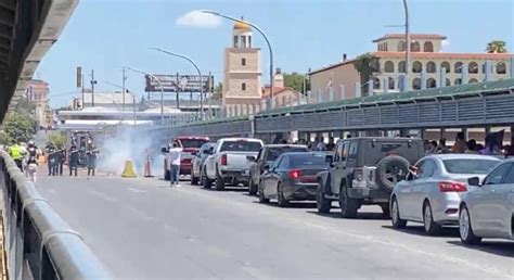 Se Aglomeran Migrantes En El Puente I De Nuevo Laredo Queremos Pasar