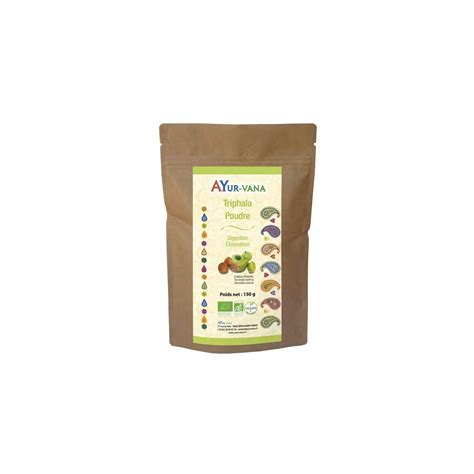 Triphala Poudre Bio Ayur Vana Confort Digestif G