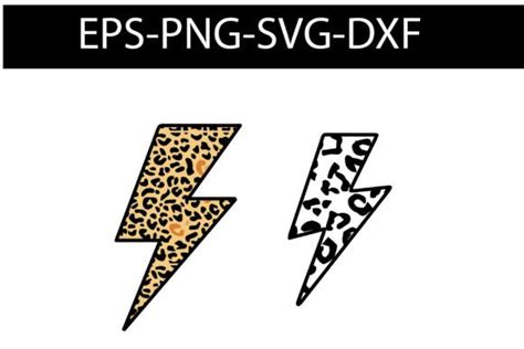 Leopard Lightning Bolt Cheetah Svg Graphic By Sweetsvg · Creative Fabrica