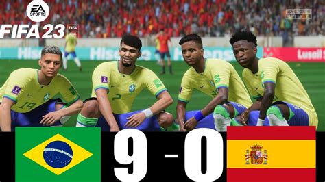 Fifa Gameplay Brasil Vs Espanha Copa Do Mundo Qatar