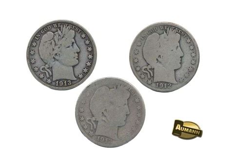 S Barber Half Dollars Aumann Auctions Inc