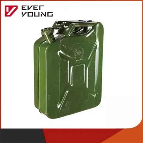 Green Steel Gasoline Fuel Tank Petrol Jerrycan 20 Liter 5 Gallon Gal