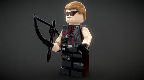 Lego Hawkeye Avengers 1 Buy Royalty Free 3d Model By Vincent