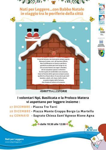 Natale A Matera Per Leggere Con I Piccoli Giornalemio It