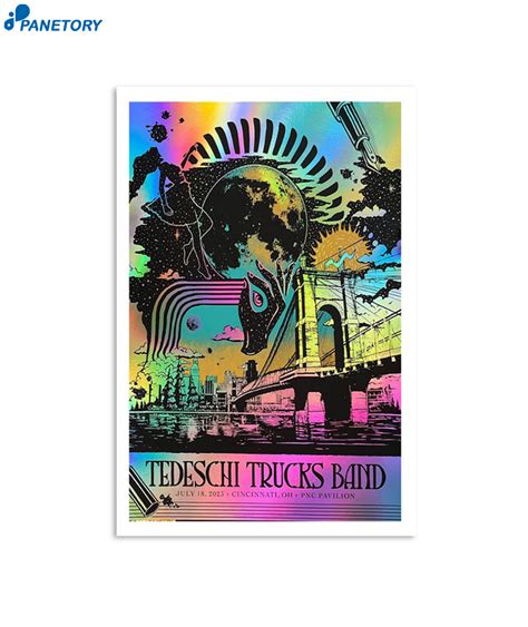 Tedeschi Trucks Band Tour Cincinnati Oh July 18 2023 Poster 2025