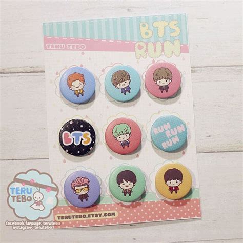 Bts Kpop Run 125 Kpop Button Pins Bangtan Boys Bts Badge